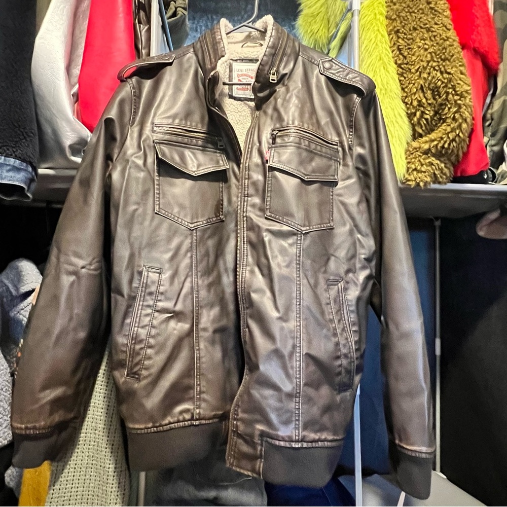 Men's Levi’s Brown Leather Jacket